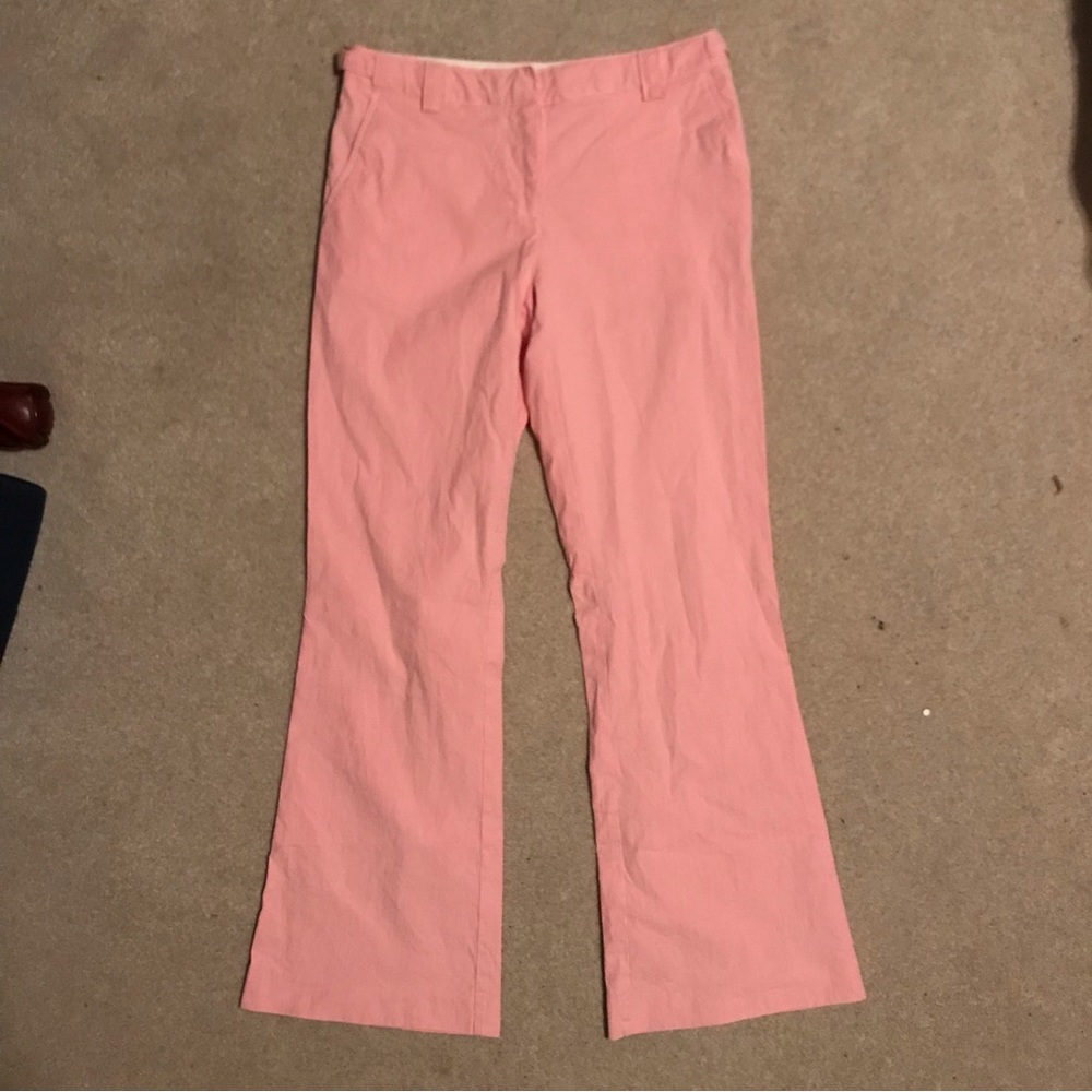Isaac Mizrahi‎ x Target Pink and White Stripe Pants size 6